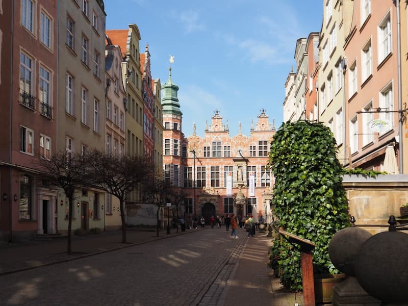 Wohnblöcke im Stadtteil Chełm in Danzig