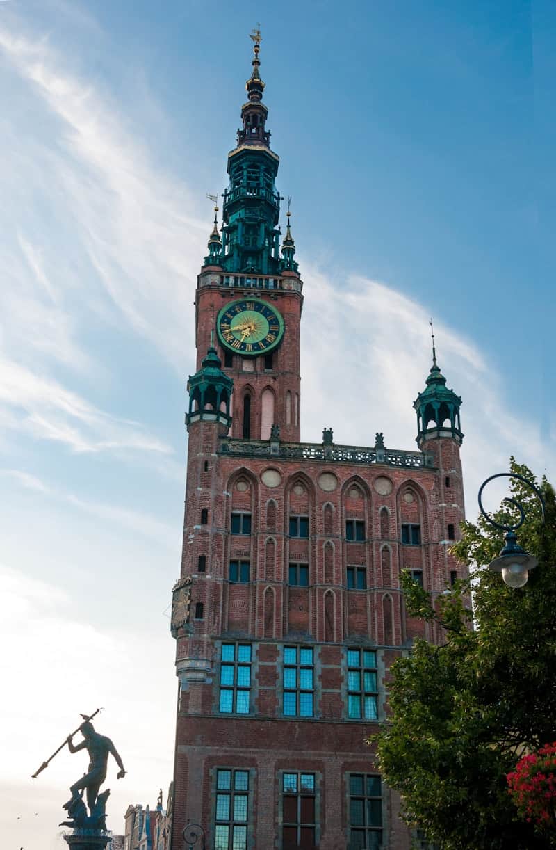 Historyczne kamienice na Długim Targu w Gdańsku